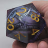 Giant Liquid Core D20 Wicked Kitty Dice at Dark Elf Dice