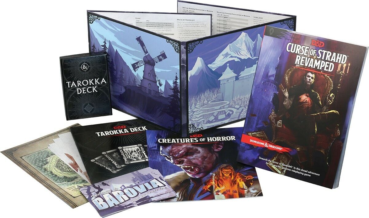 Dungeons & Dragons 5E: Curse of Strahd Revamped Box Set with Dice