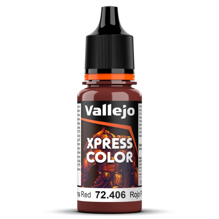 Plasma Red Vallejo Xpress Color Contrast Speed Paint for Fantasy and Wargame Miniatures