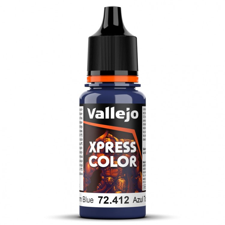 Storm Blue Vallejo Xpress Color Contrast Speed Paint for Fantasy and Wargame Miniatures