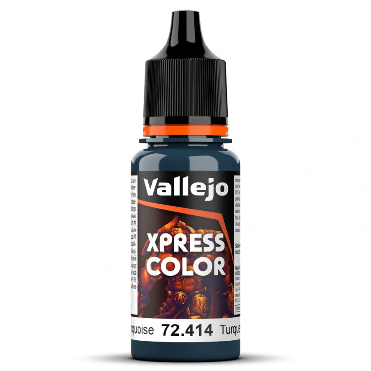 Caribbean Turquoise Vallejo Xpress Color Contrast Speed Paint for Fantasy and Wargame Miniatures