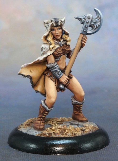 Female Barbarian Miniature 2