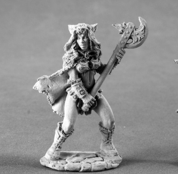 Female Barbarian Miniature 4