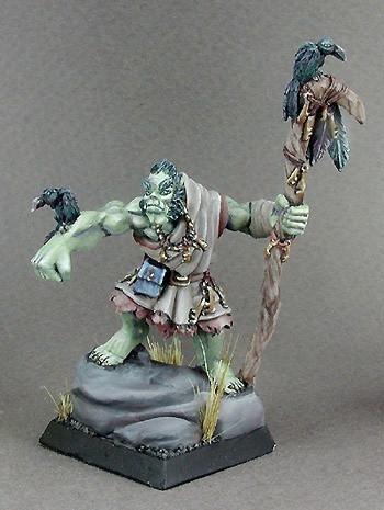 RPG Miniatures Half-Orc Druid