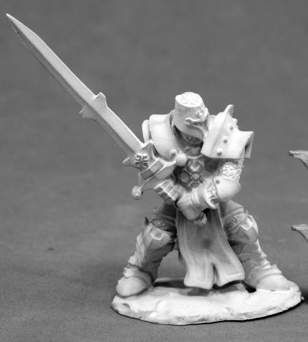 D&D Miniature Paladin Two Handed Sword