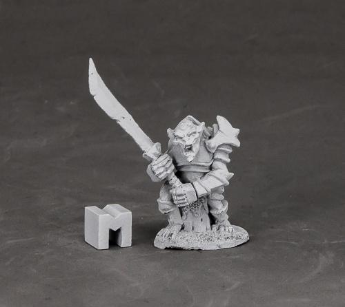 Dark Heaven Legends (Armored Goblin Leader 3849) 25mm Miniatures
