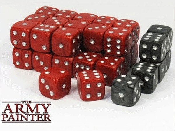  Wargaming Dice Red and Black  