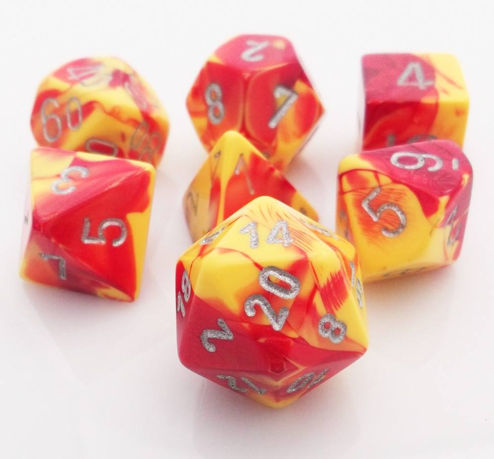 Gemini Dice Red Yellow