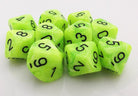 Vortex Dice d10 Bright Green