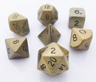 Metal Dice Antique Gold