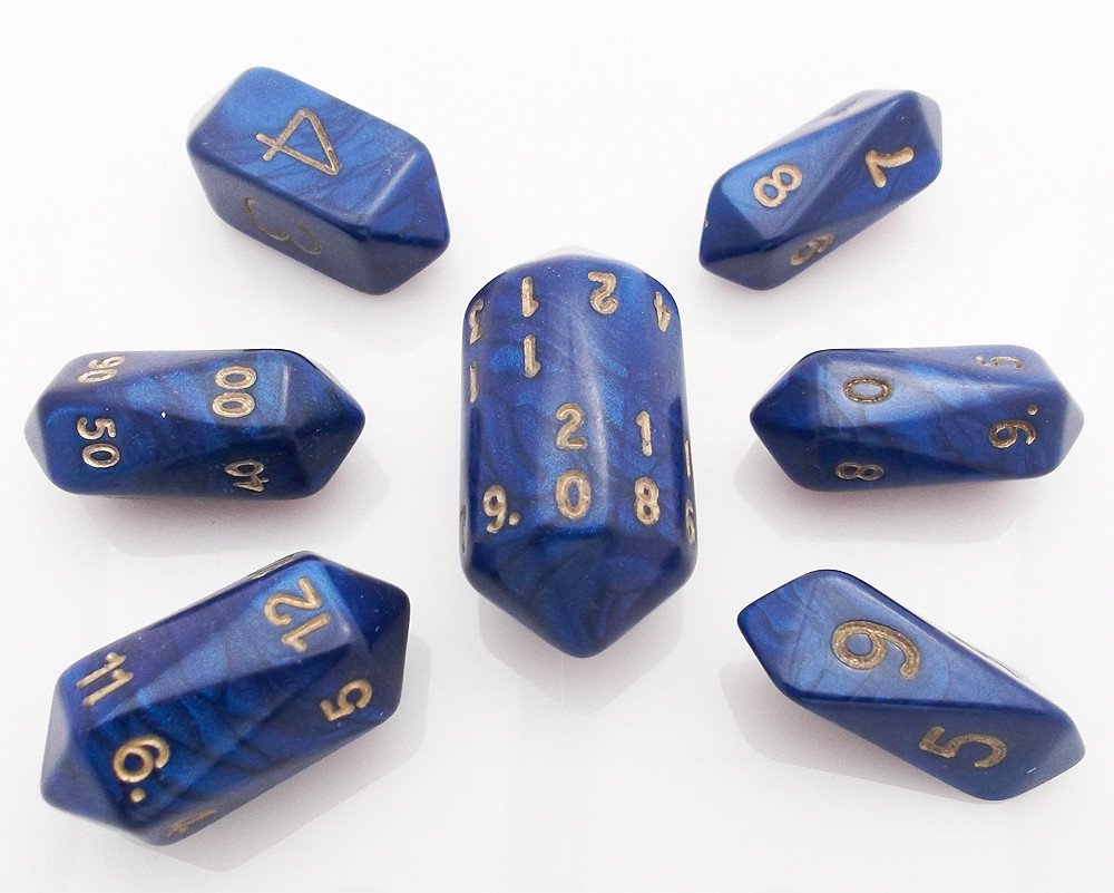 Otherworld Crystal Dice Blue