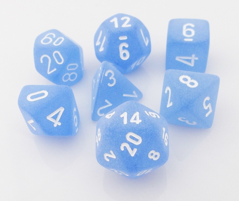 Frosted Dice Blue