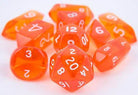 Translucent Hybrid Dice Orange