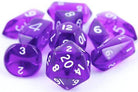 Translucent Hybrid Dice Purple