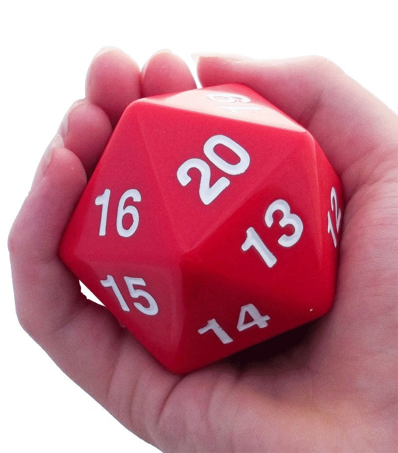 Giant D20 Red Dice