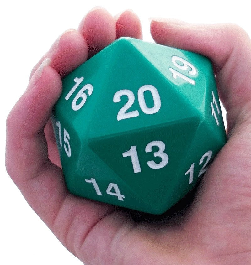  20 Sided DND Dice,D20 Giant Polyhedral Dice,55mm Titan Large  Pearl Color D20 Dice,20 Sided Cube D&D Dice Set for Dungeons and Dragons,  RPG, MTG Table Games(Black-Pearl Series) : Toys & Games