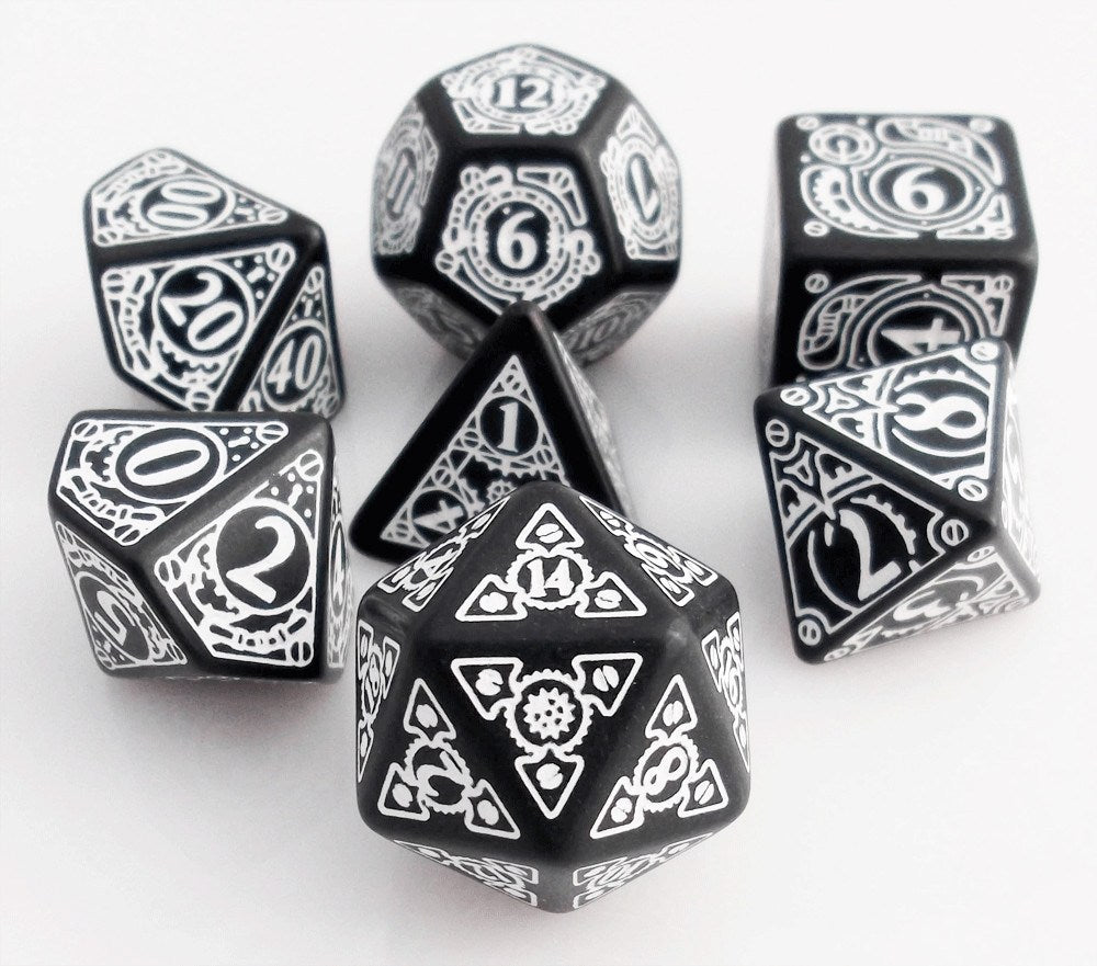 Steampunk Dice Black