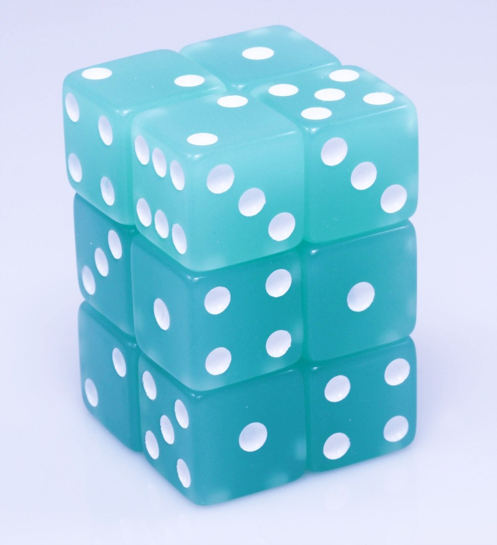 Glow In The Dark Green Dice