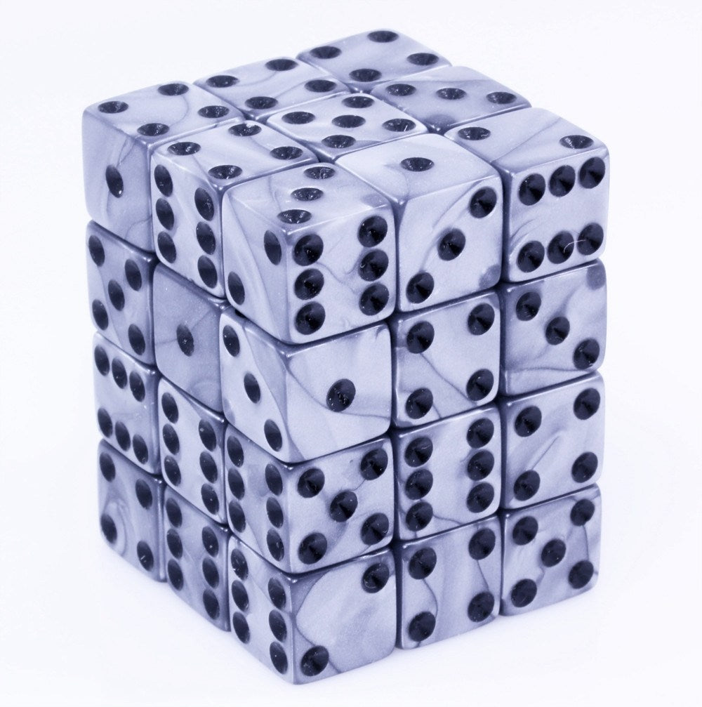 Olympic Silver D6 Dice Mini