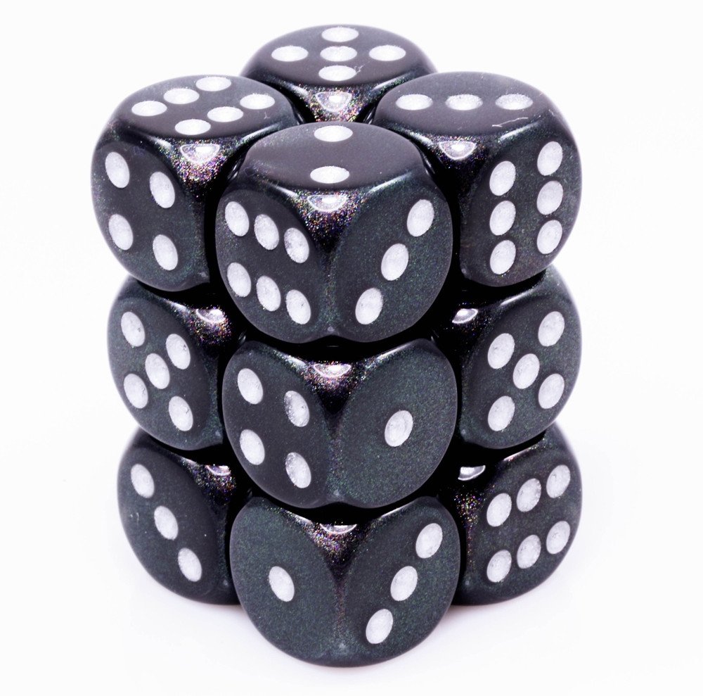 Borealis Dice Smoke Black D6