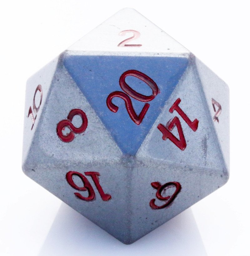 Dwarven Stones D20 Hematite