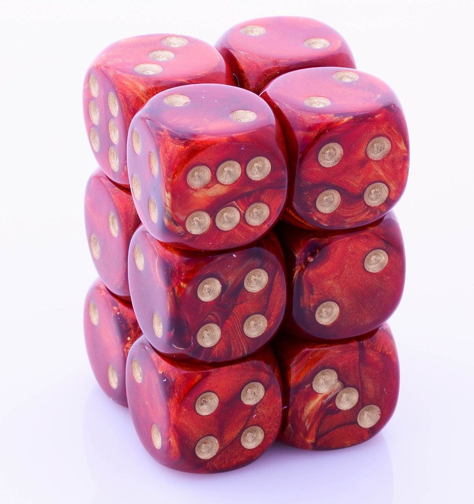 Scarab Dice d6 Scarlet Red