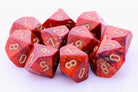 Scarab Dice d10 Scarlet Red