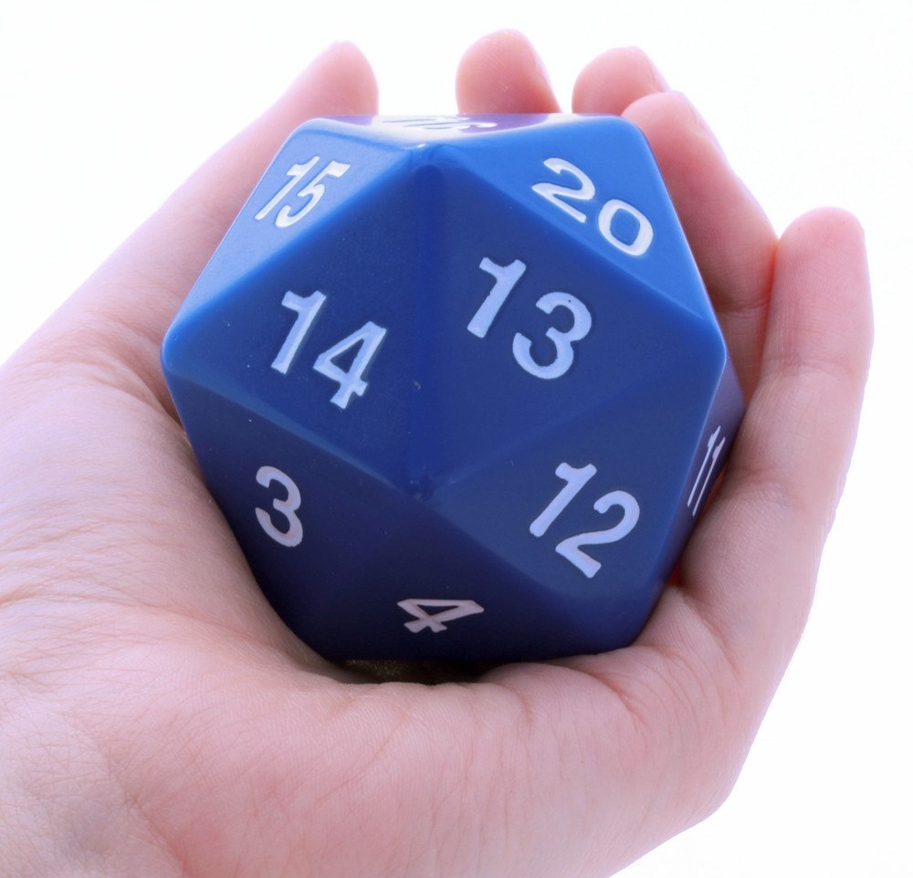 Giant D20 Blue Dice