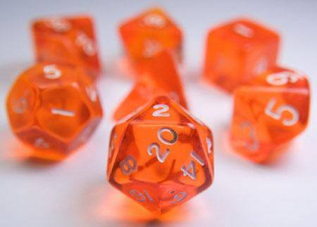 Translucent Dice Orange