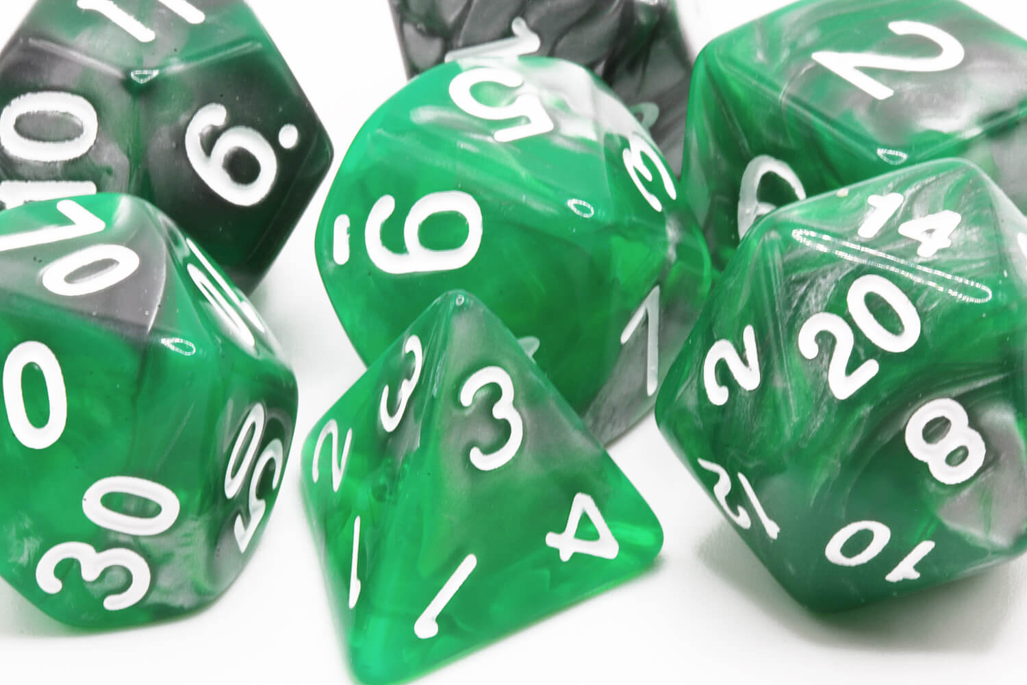 Emerald DnD Dice