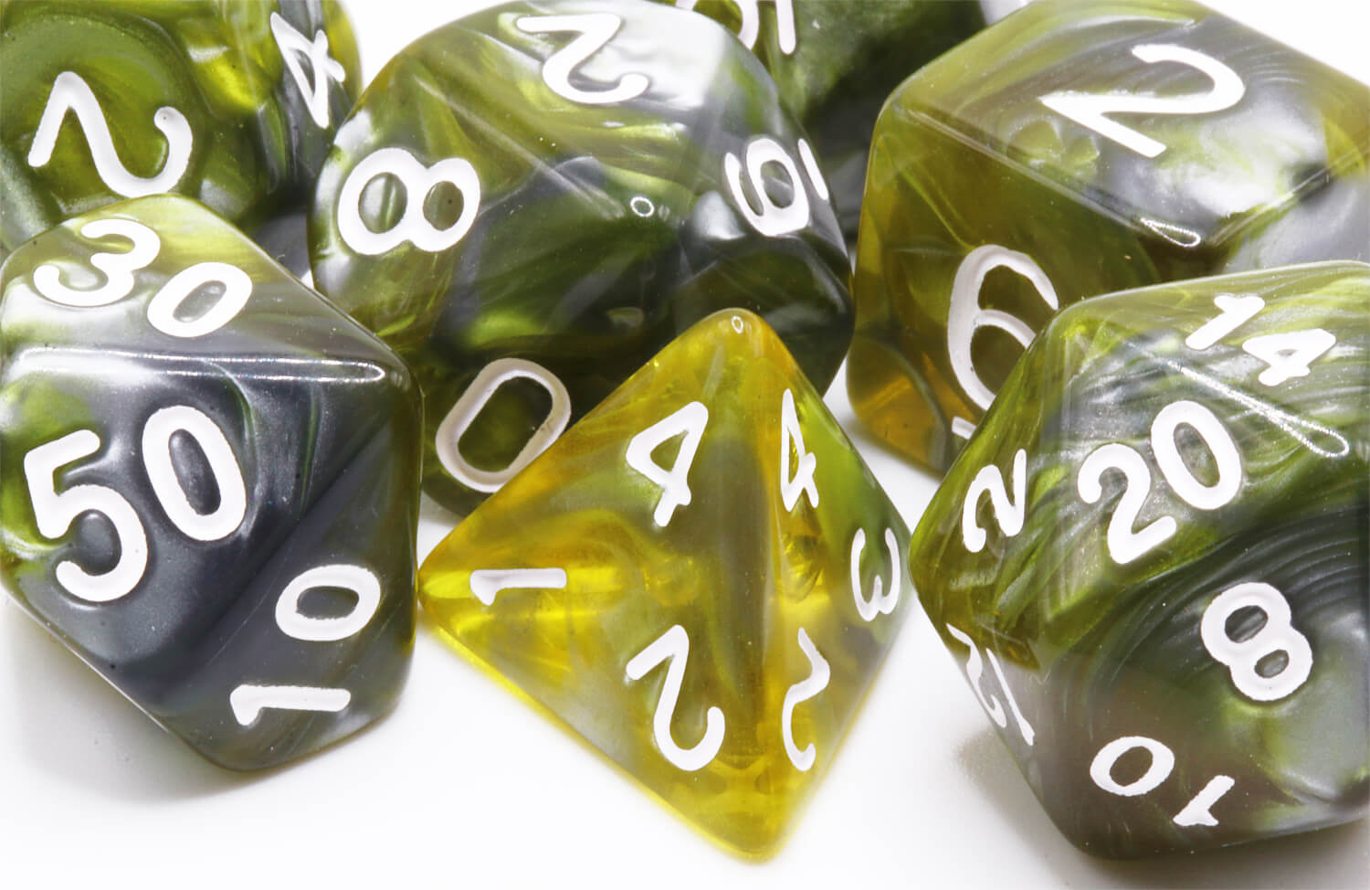 DnD Peridot Dice