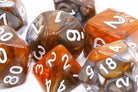 TTRPG Dice Amber Blend