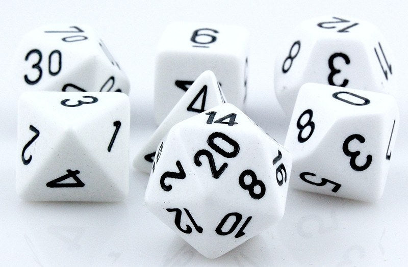 Opaque Dice White