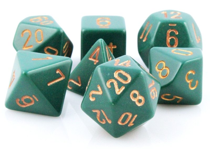 Opaque Dice Dusty Green
