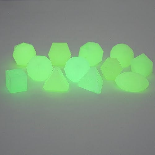 Gamescience Dice Glow Green 12 Piece Set