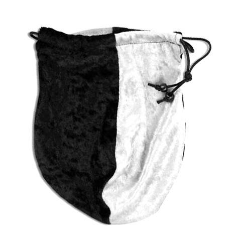 dice bag black white