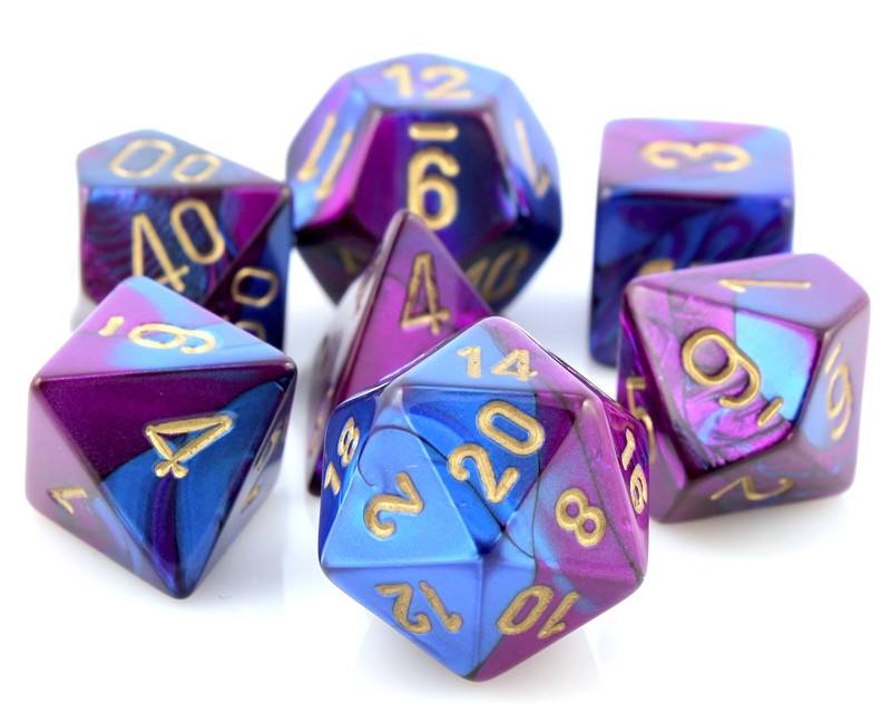 Gemini Dice Blue Purple