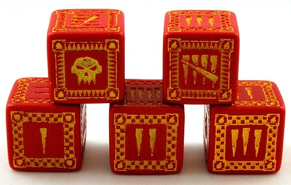 Orc Dice Red D6