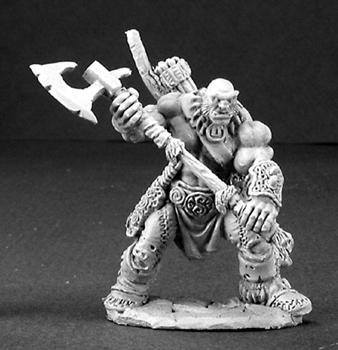 Reaper Miniatures Thelgar Half Orc Barbarian 3197 