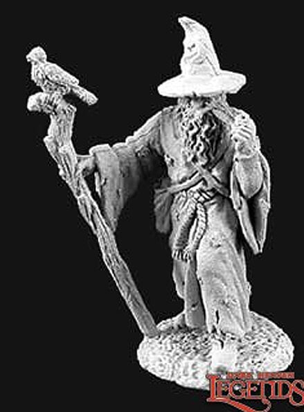 Wizard with Bird Miniature