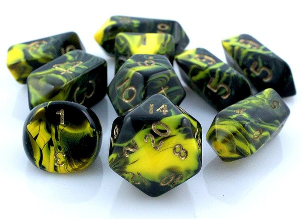 Oblivion Hybrid Dice Yellow