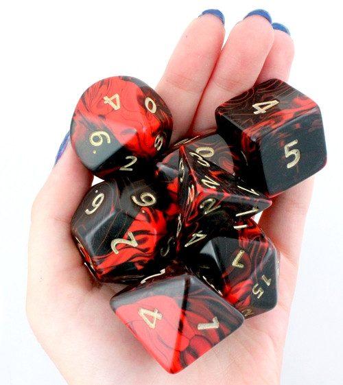 Oblivion Dice Giant Red