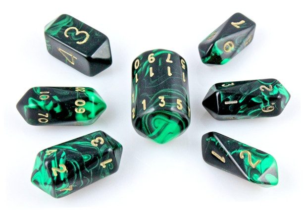 Oblivion Dice Crystal Green