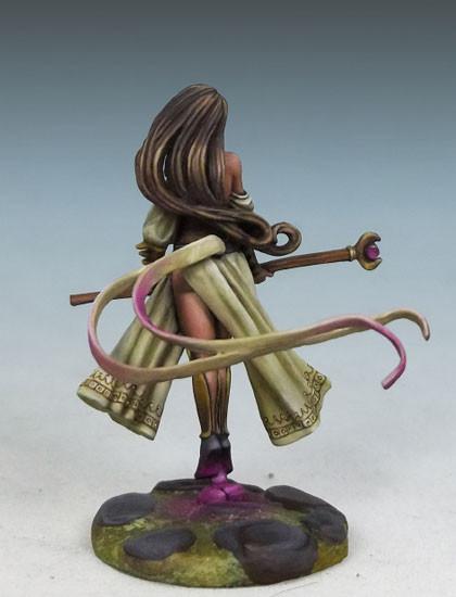 RPG Miniatures Female Mage With Staff