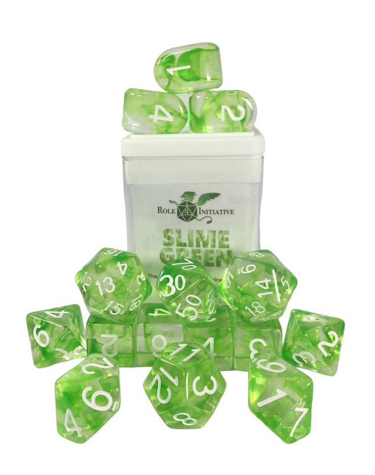 15 piece Diffusion Dice (Slime Green)