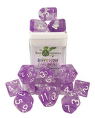 15 piece dice set Diffusion Dice (Amethyst)