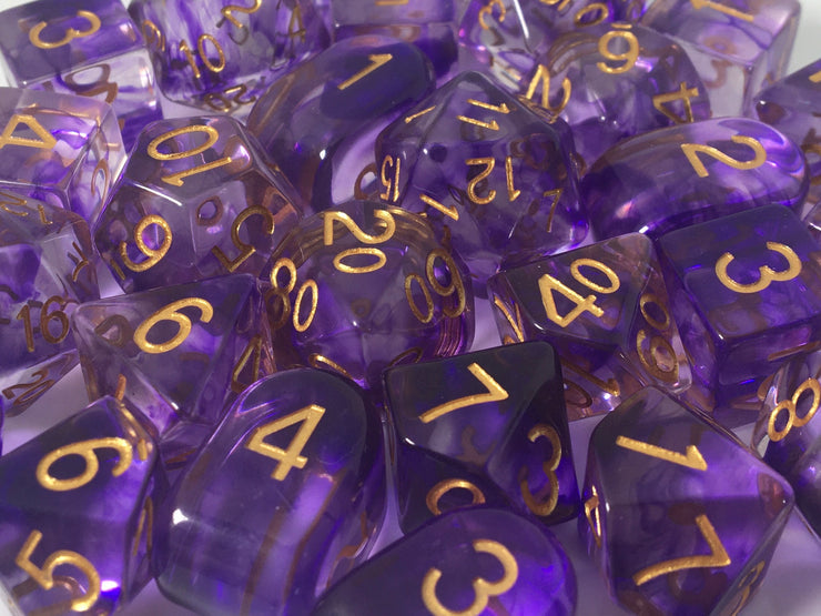 Diffusion majesty dice with gold numbers