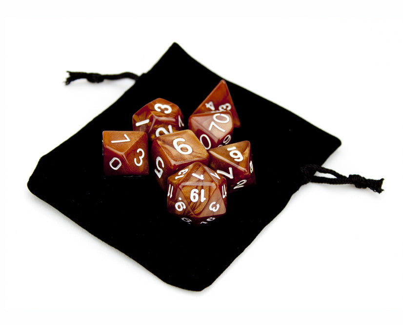 Copper Sands dice and bag