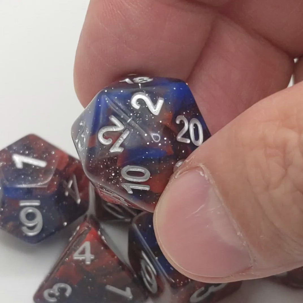 Celestial Dice Red and Blue Video