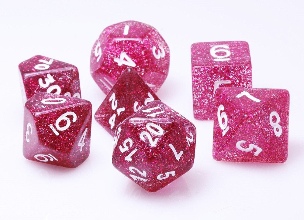 Glitter Dice Purple